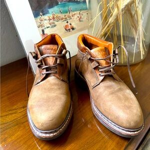 Johnston and Murphy genuine multi tone leather lace up men’s boot size 8